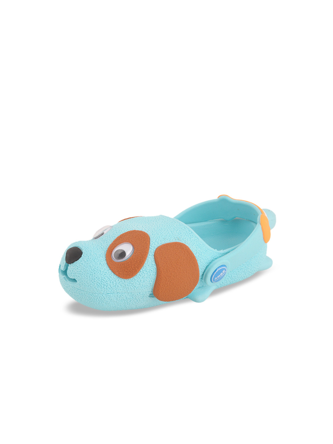 Yellow Bee Boys Blue & Brown Clogs