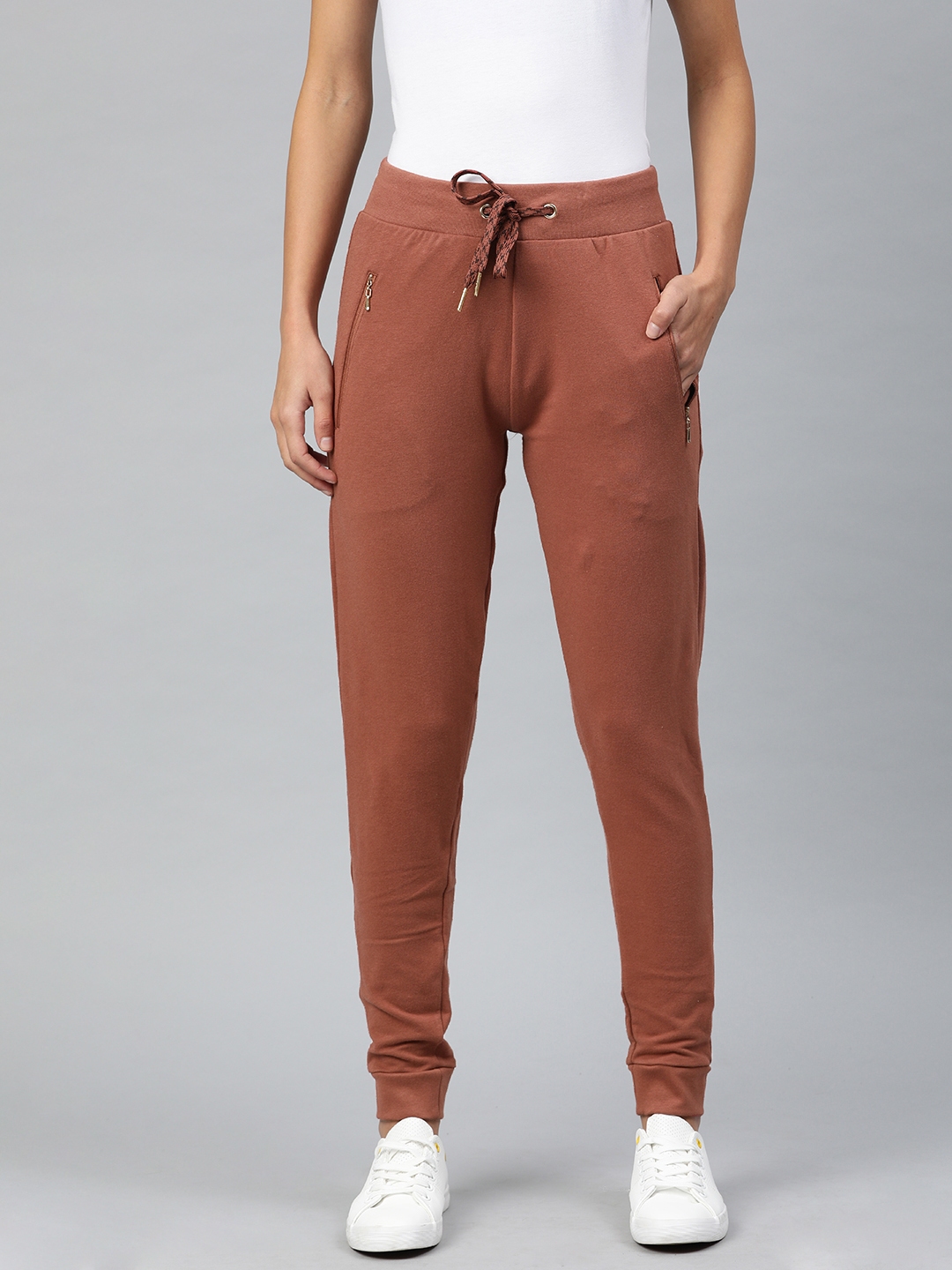 Buy Van Heusen Women Slim Fit Solid Joggers - Track Pants for Women  12826182