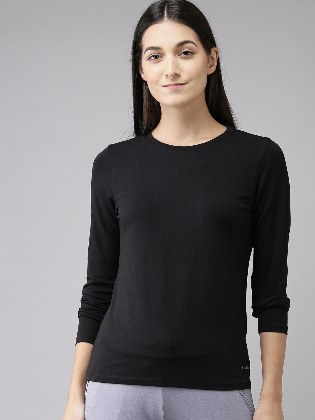 Van Heusen Women Anti-Viro Round Neck Lounge T-shirt