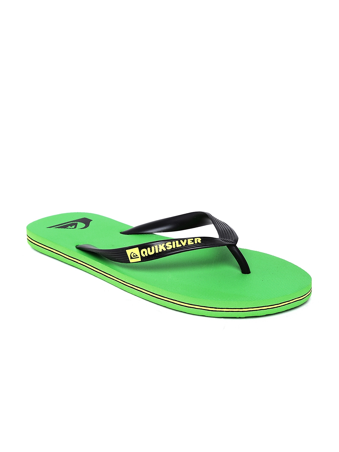 Buy Quicksilver Men Black Green Flip Flops Flip Flops for Men