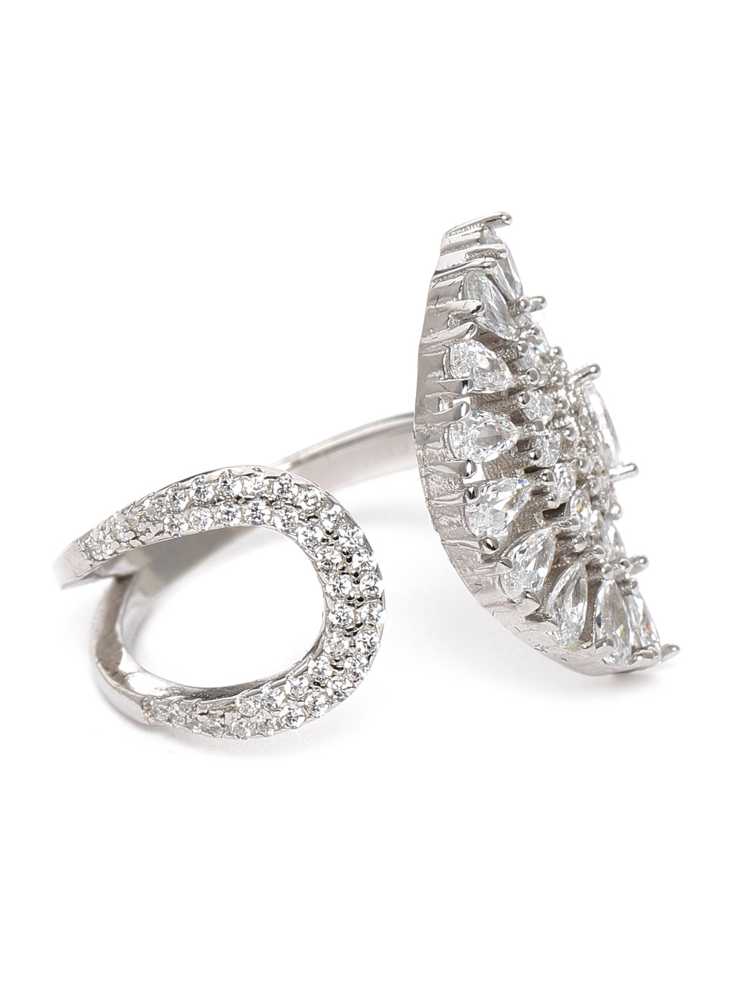 GIVA 925 Stamped Sterling Silver Neha Kakkar Peacock Heritage Ring