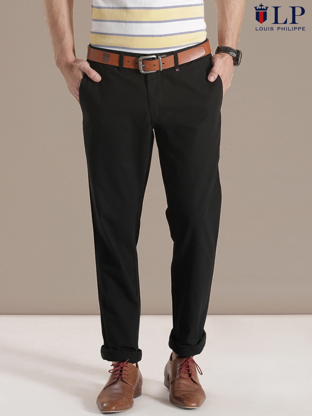 LOUIS PHILIPPE Slim Fit Men Black Trousers  Buy LOUIS PHILIPPE Slim Fit  Men Black Trousers Online at Best Prices in India  Flipkartcom