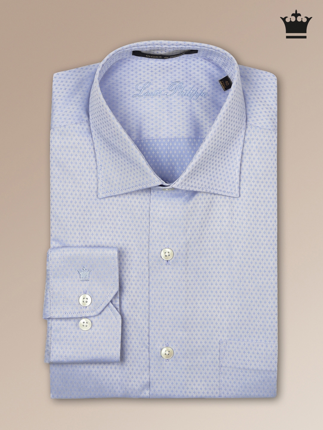 Buy Louis Philippe Blue Classic Fit Formal Shirt - Shirts for Men 1284288