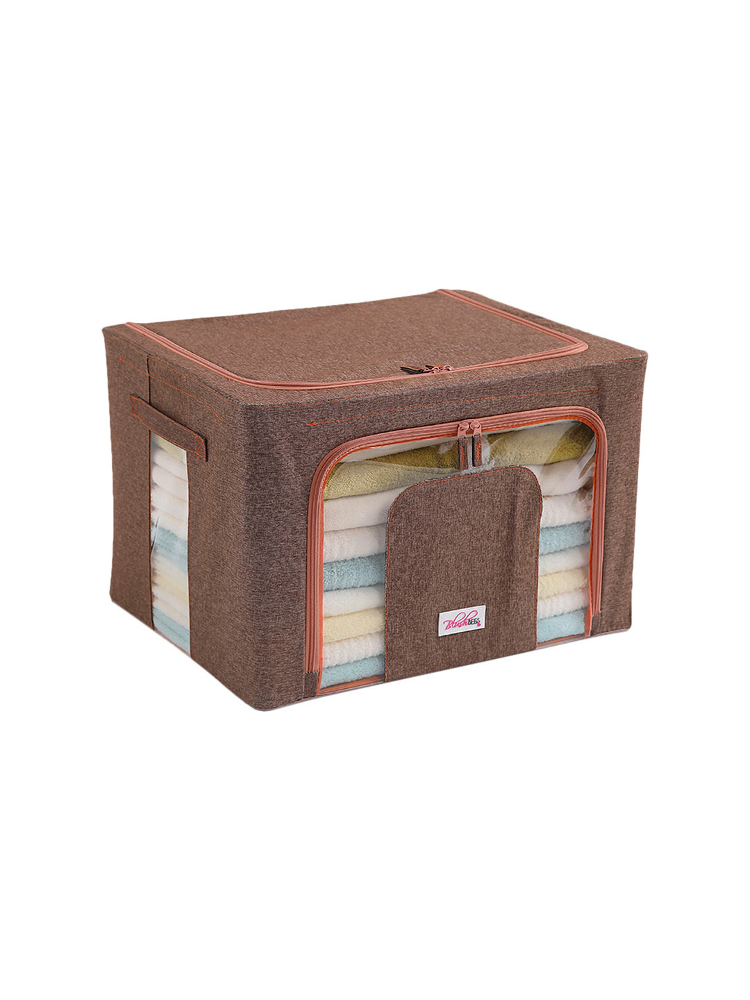 BlushBees Brown Solid Multi-Utility Foldable Storage Box Organizers