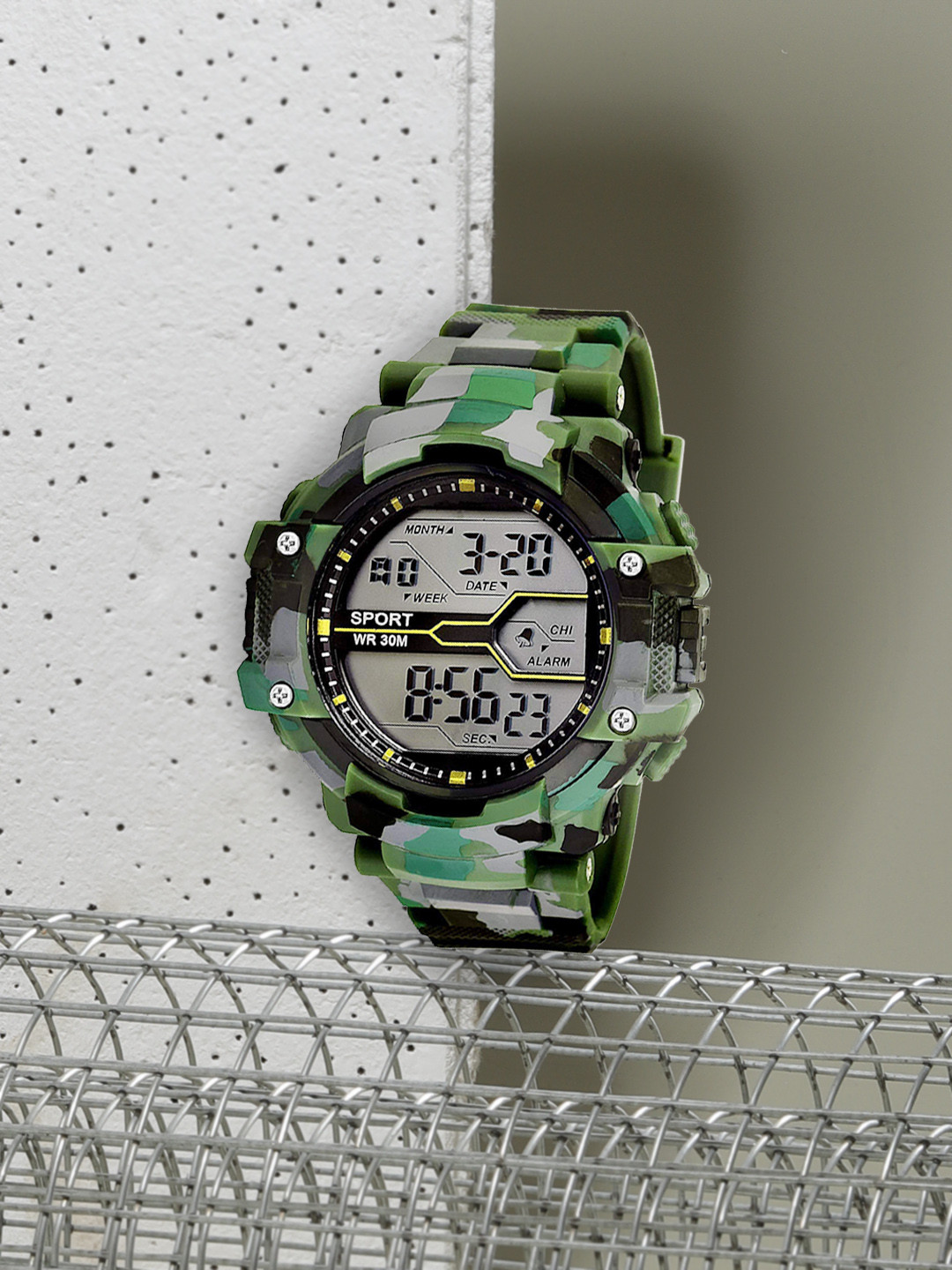 SWADESI STUFF Boys Green Digital Watch SDS 77
