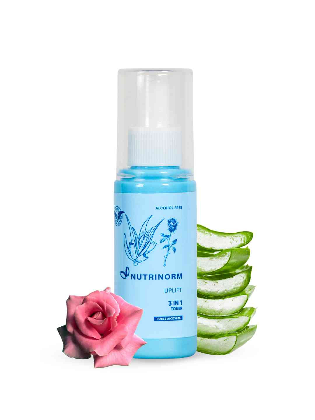 Nutrinorm Wellness Unisex 3 In 1 Rose & Aloe Vera Toner 100 ml