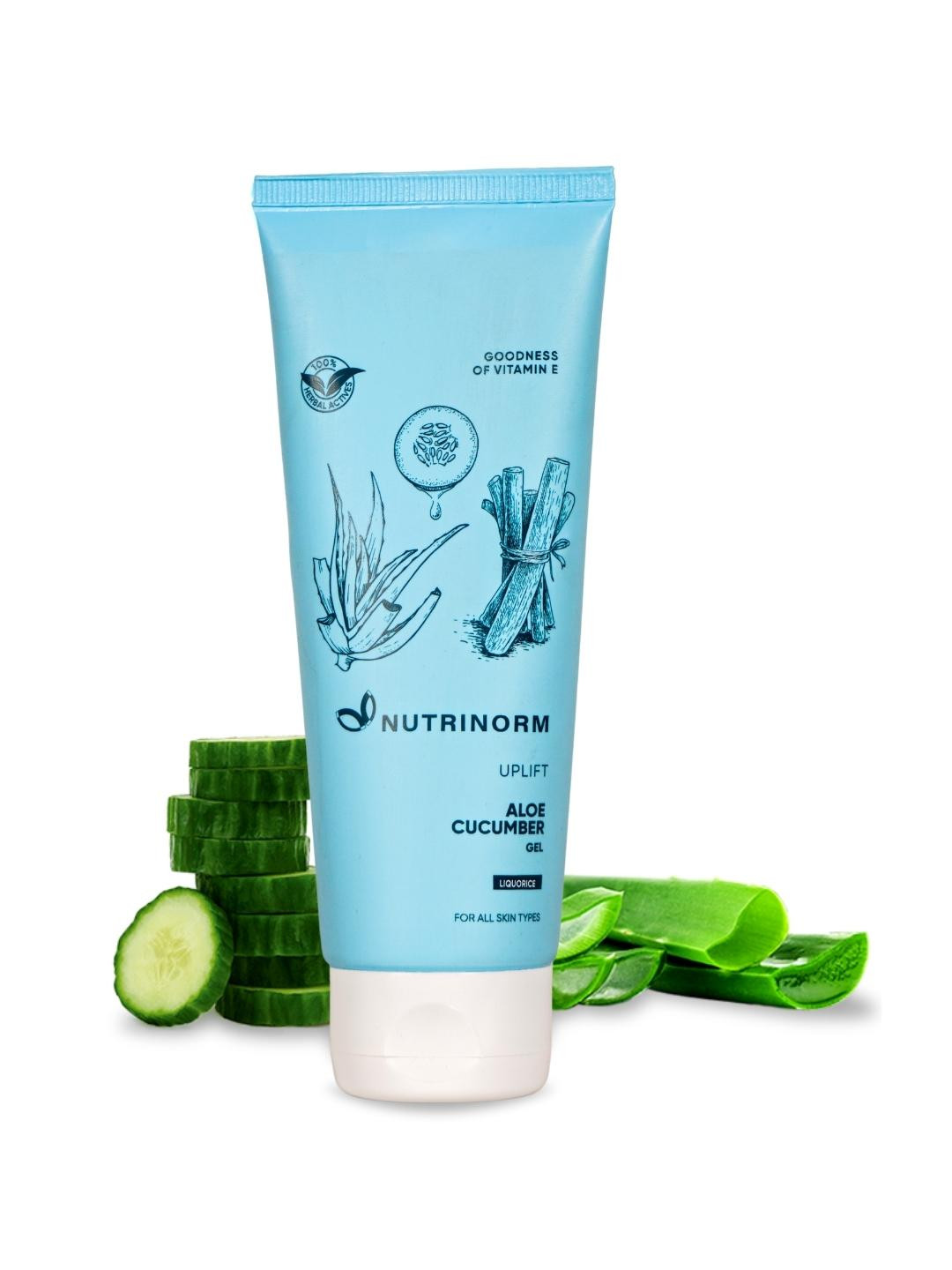 Nutrinorm Wellness Unisex Green Aloe Cucumber Gel Face Wash 100 ml