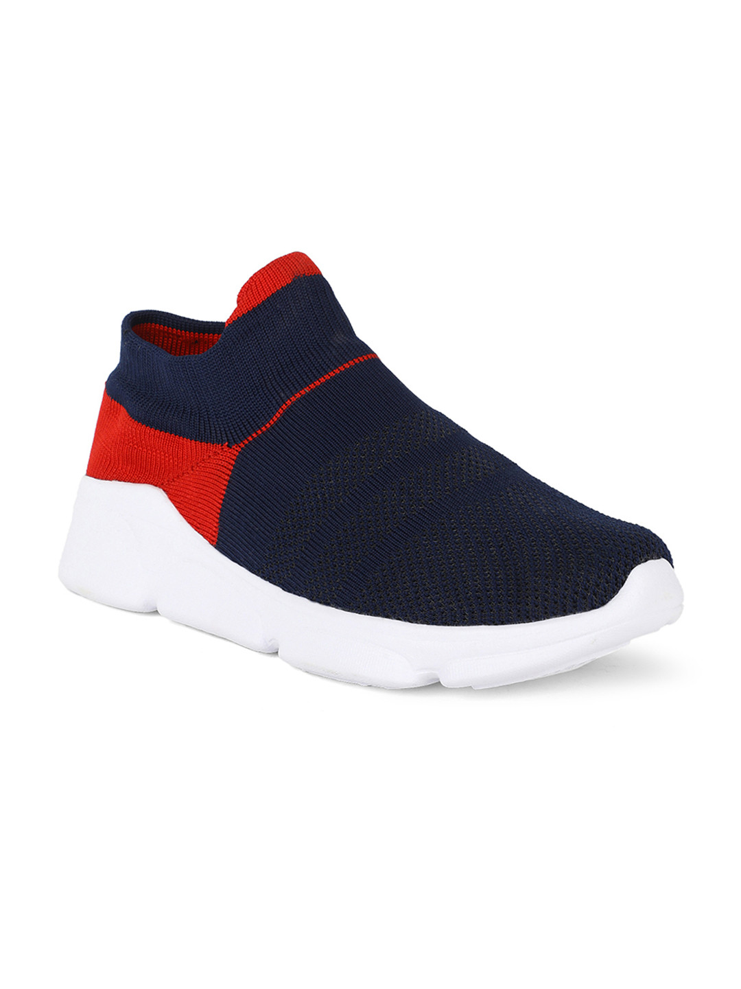 Khadims Men Navy Blue & Red Training or Gym Shoes