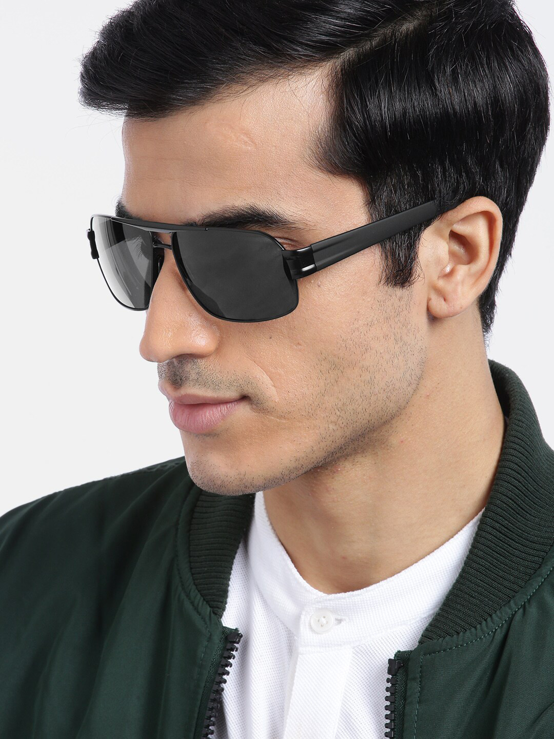 Carlton London Men Polarised Rectangle Sunglasses P3258-C3