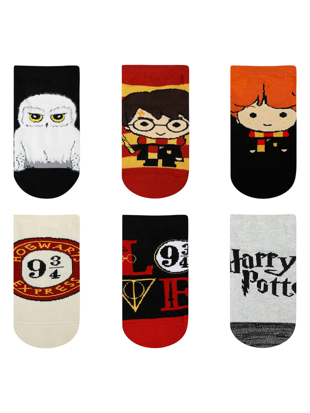 Socksxpress Harry Potter Pack of 8 Women Cotton Ankle Socks
