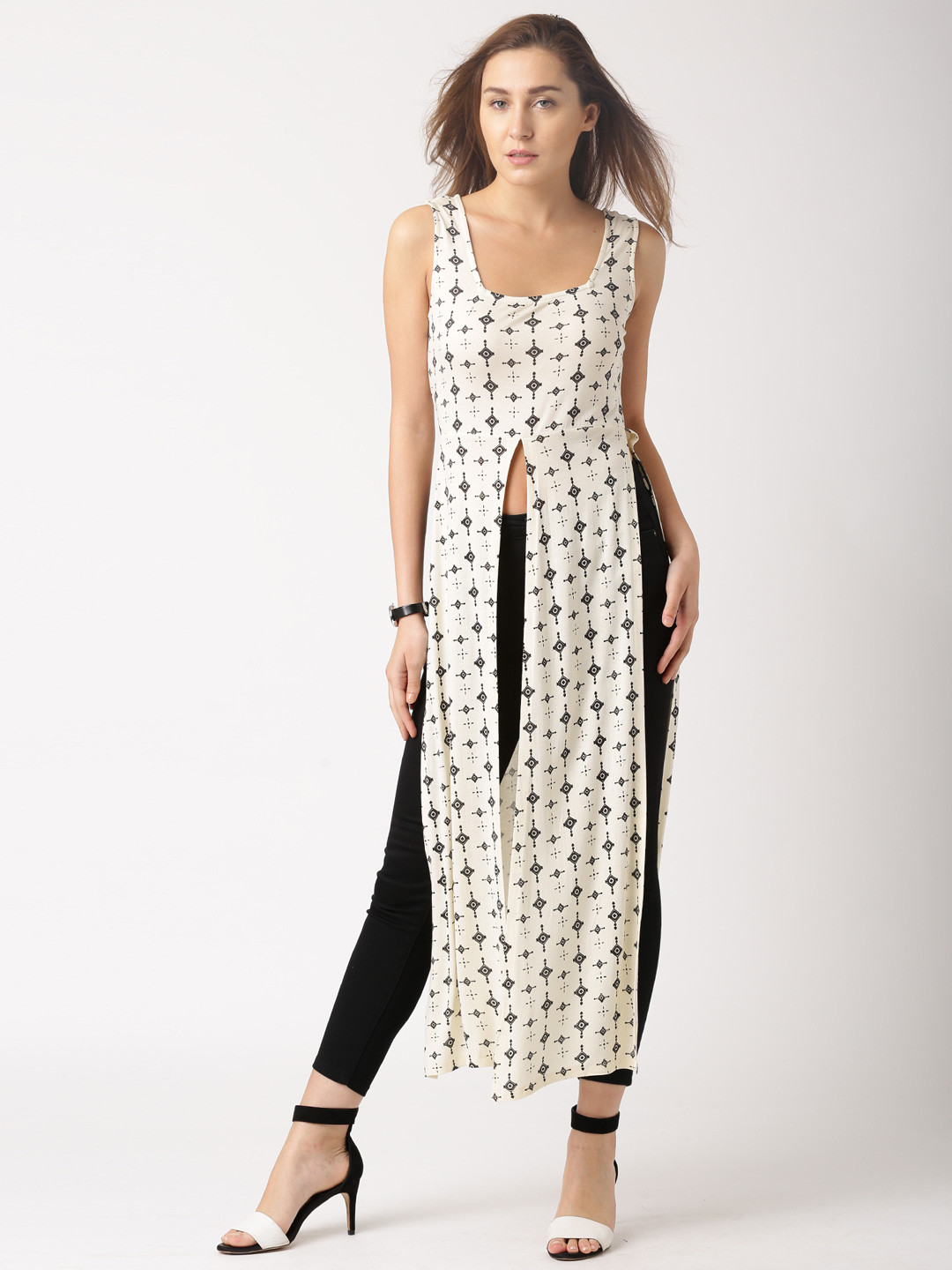 front slit maxi top