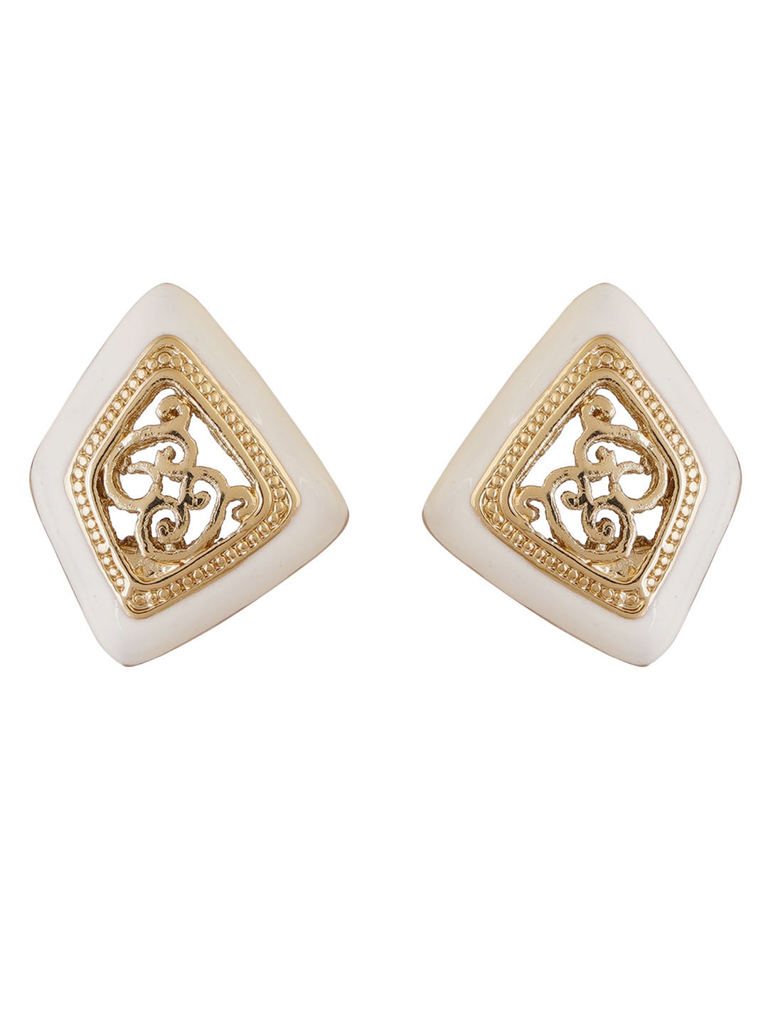 Estele Gold-Plated Crescent Shaped Chandbalis