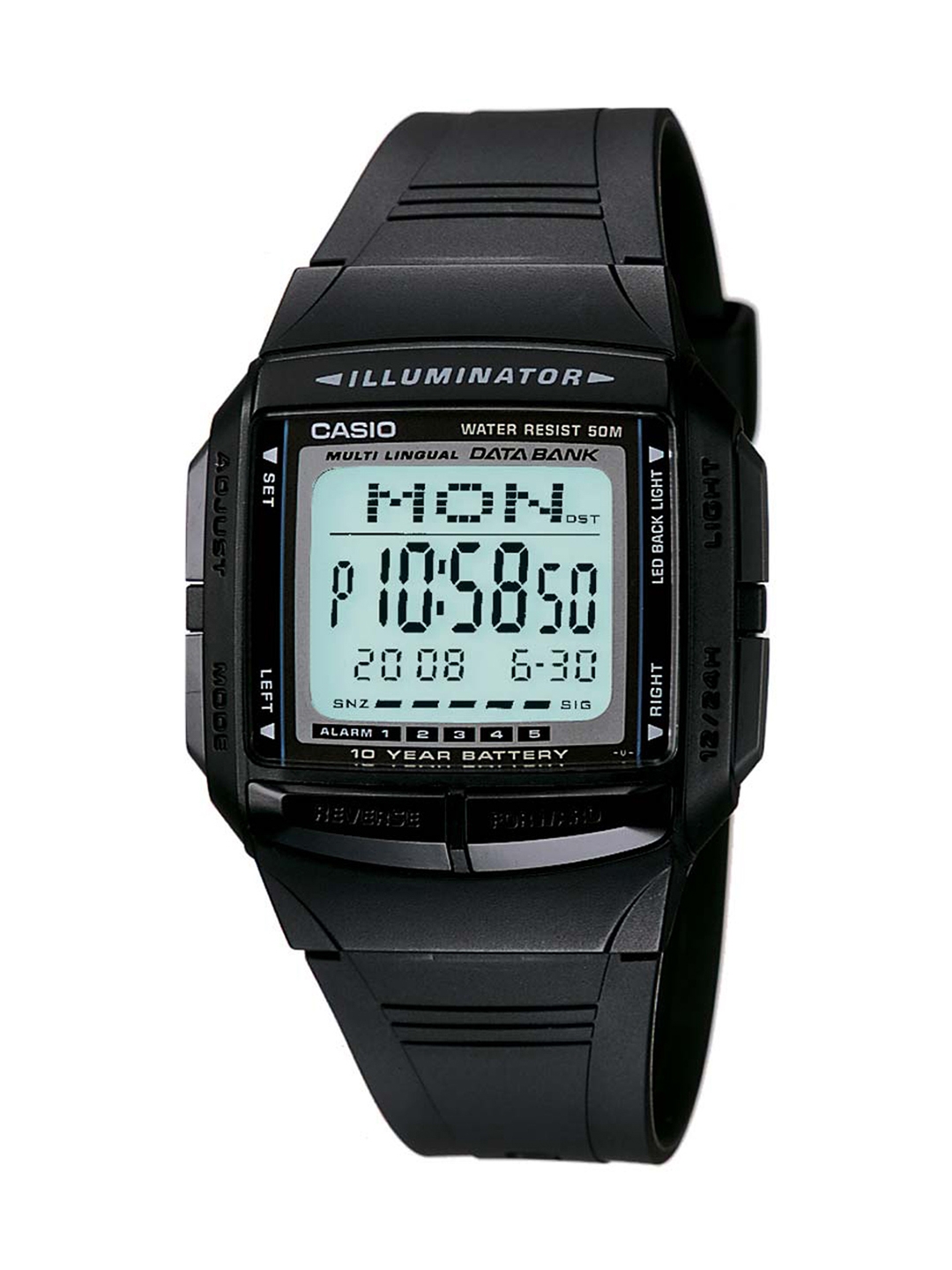 Casio Vintage Men Black Digital watch DB23 DB 36 1AVDF