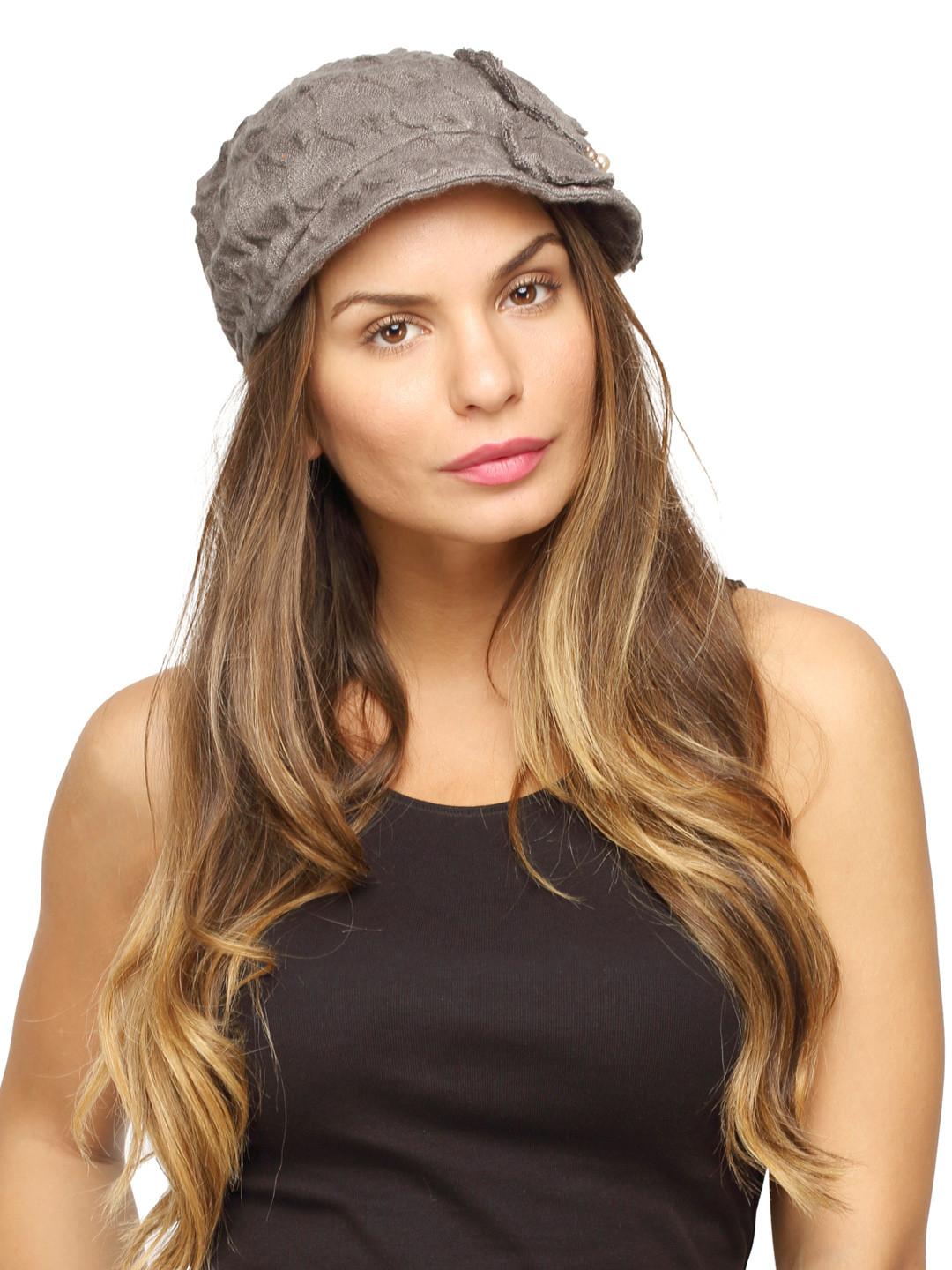 FabSeasons Grey Flat Cap
