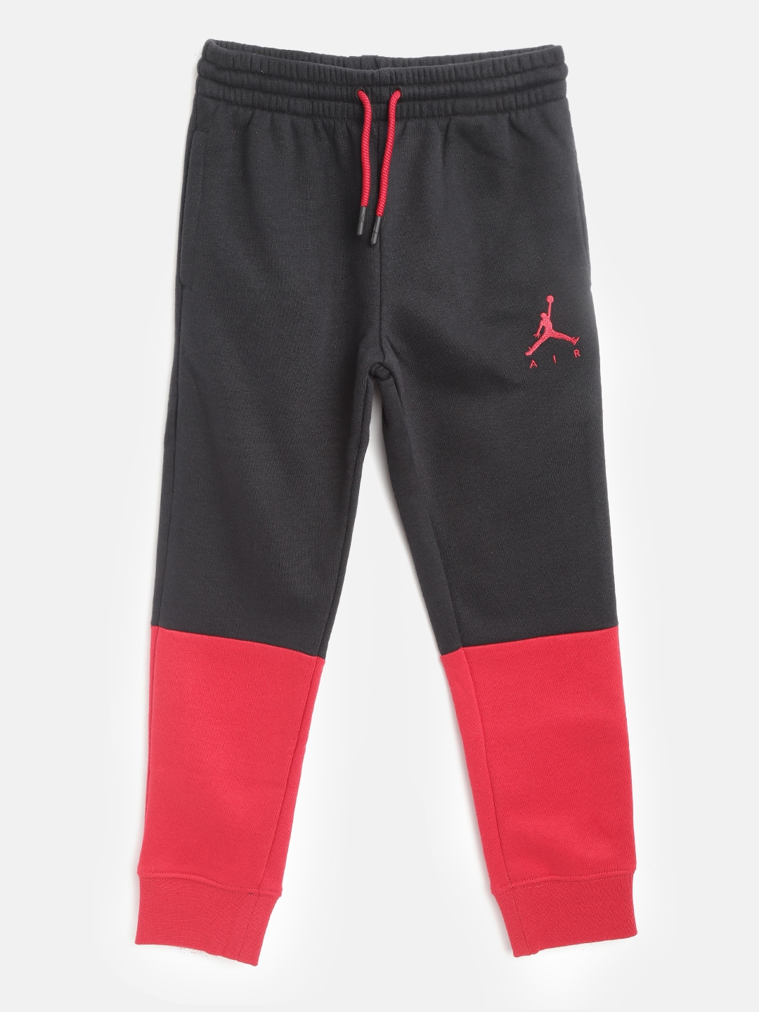 Buy Jordan Boys Black Red Jumpman Air Fleece Track Pants Track Pants for Boys 12880144 Myntra