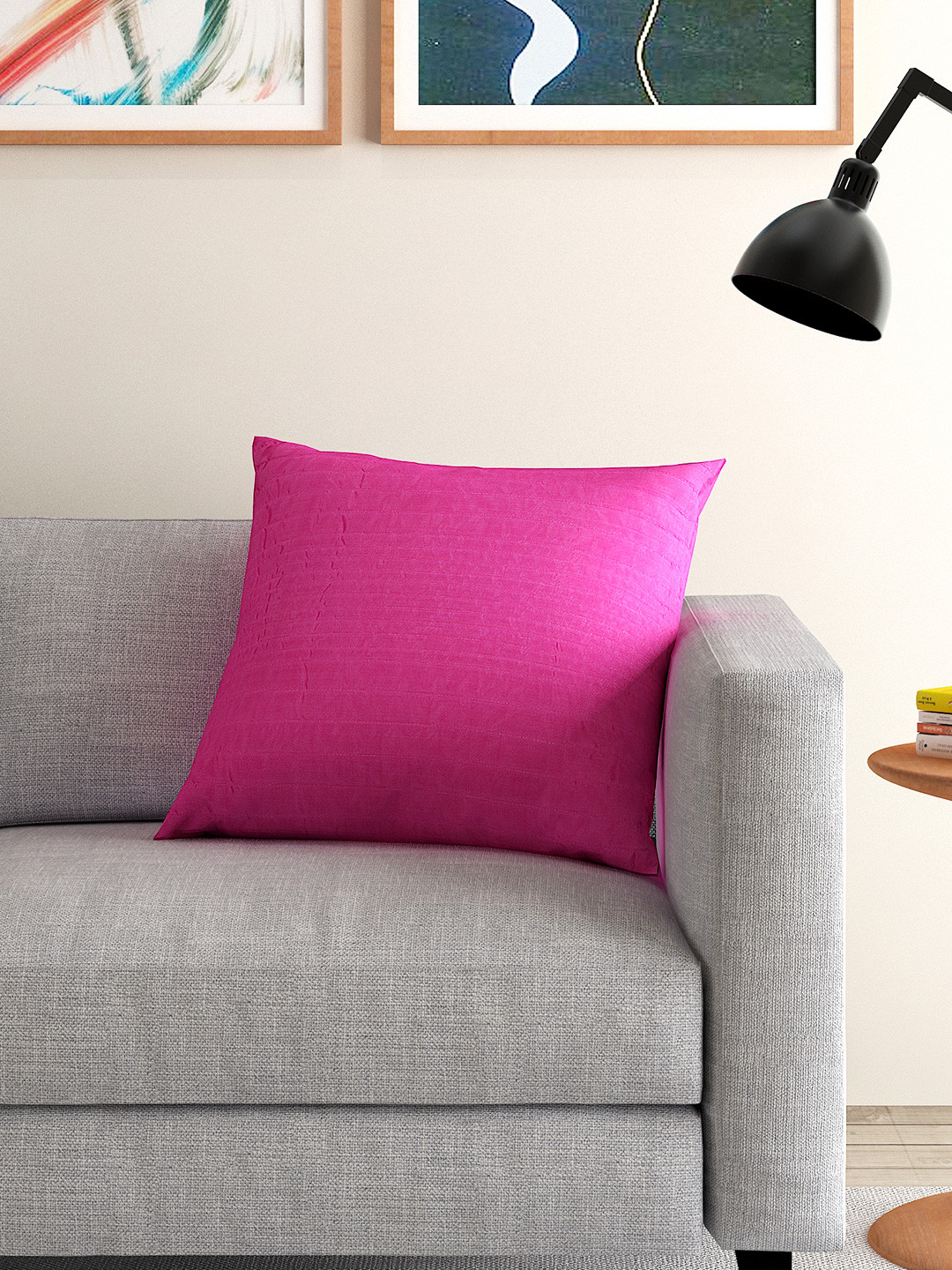 ANS Magenta Single 16'' x 16'' Square Cushion Cover