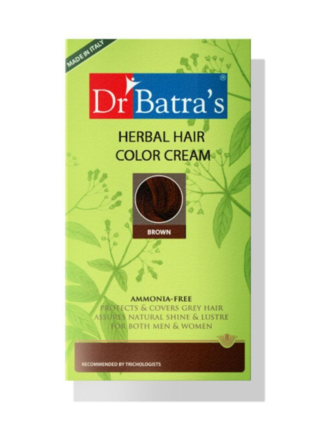Dr. Batras Herbal Ammonia Free Hair Color Cream 130g - Brown