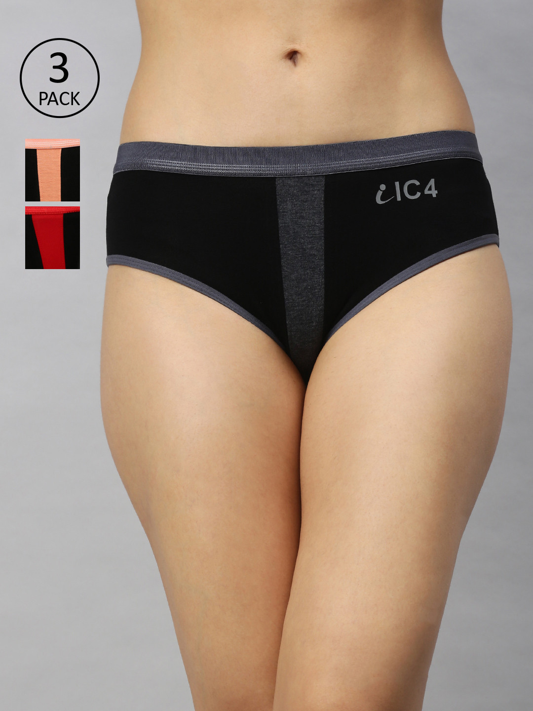 IC4 Women Pack of 3 Briefs 0BC-BO-BR1005P3