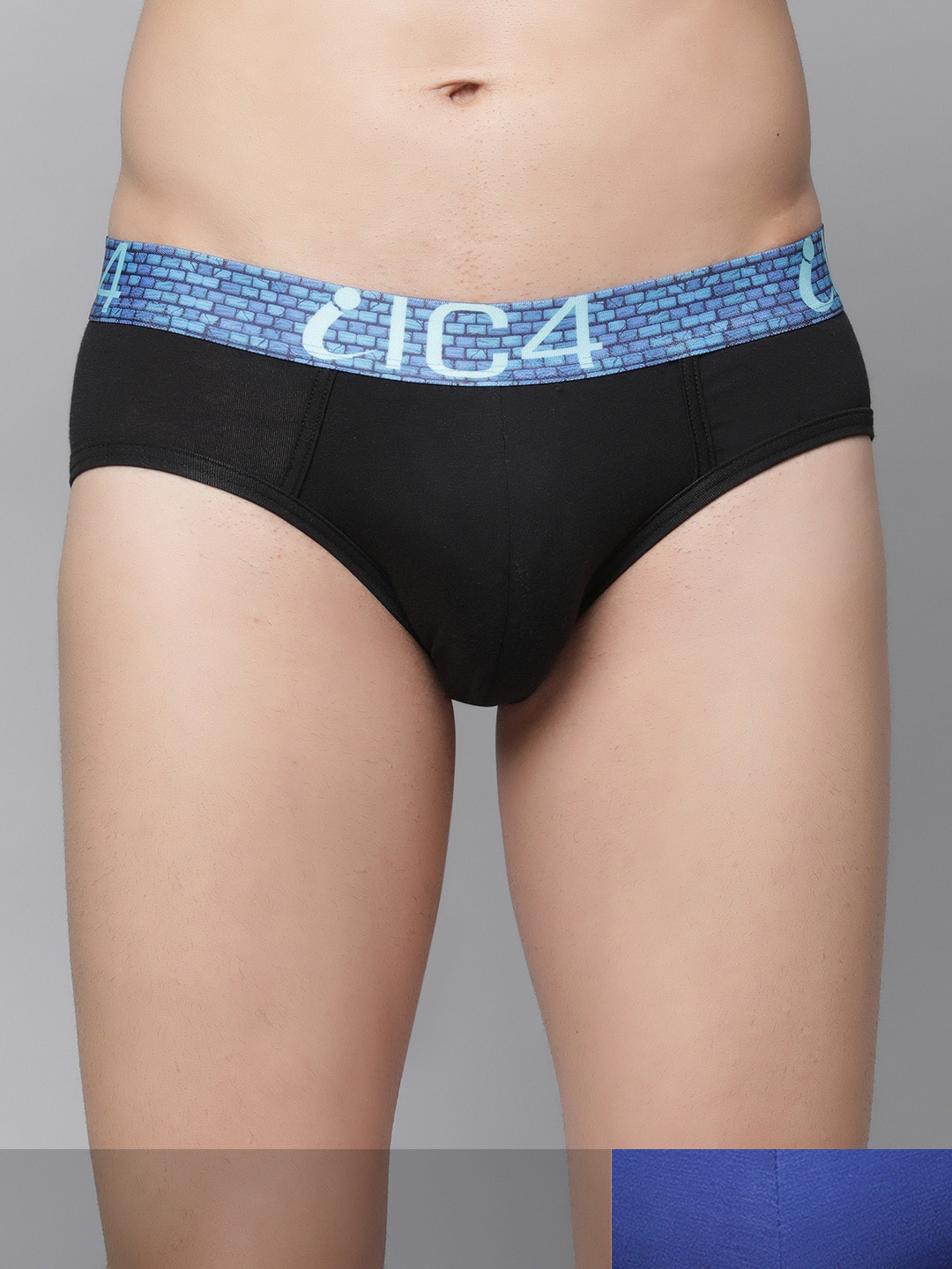 IC4 Men Pack of 2 Assorted Solid Briefs 0B-RB211P2