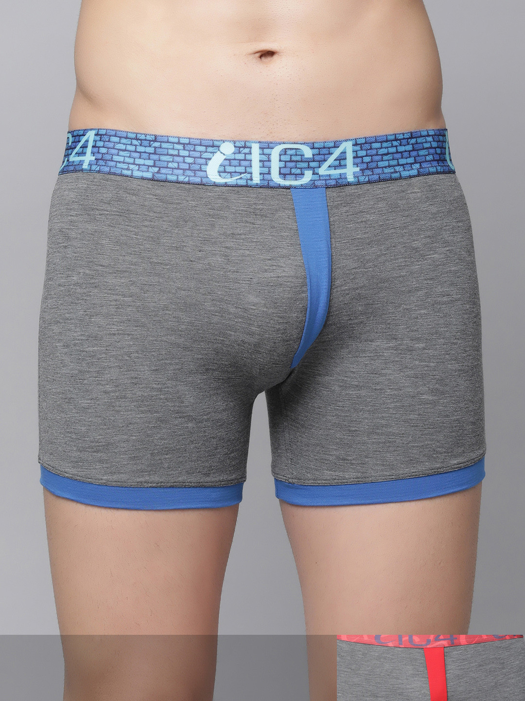 IC4 Men Pack of 2 Assorted Solid Trunks 0CR-CRB250P2