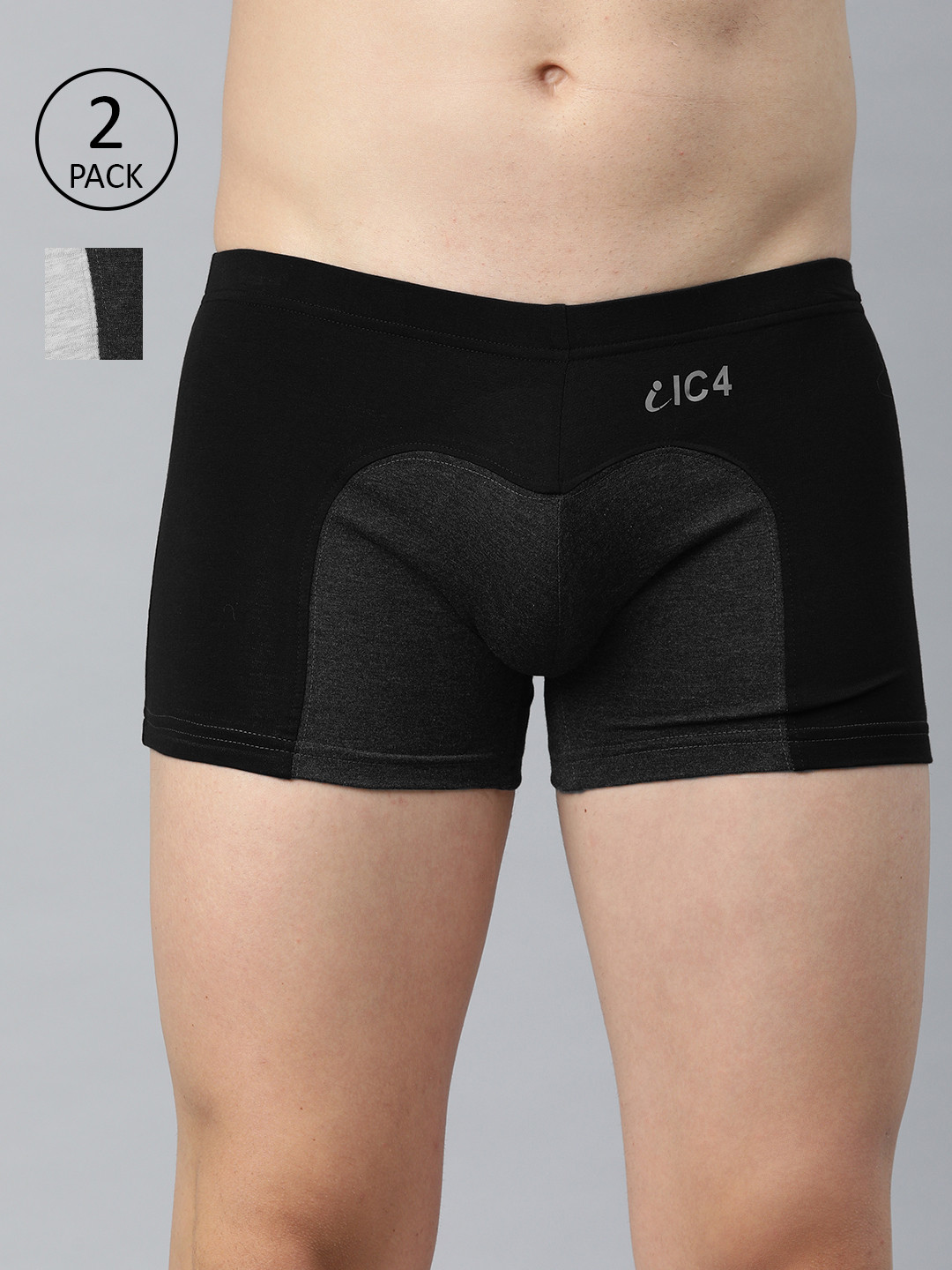 IC4 Men Pack of 2 Assorted Colourblocked Trunks 0BC-CG296P2