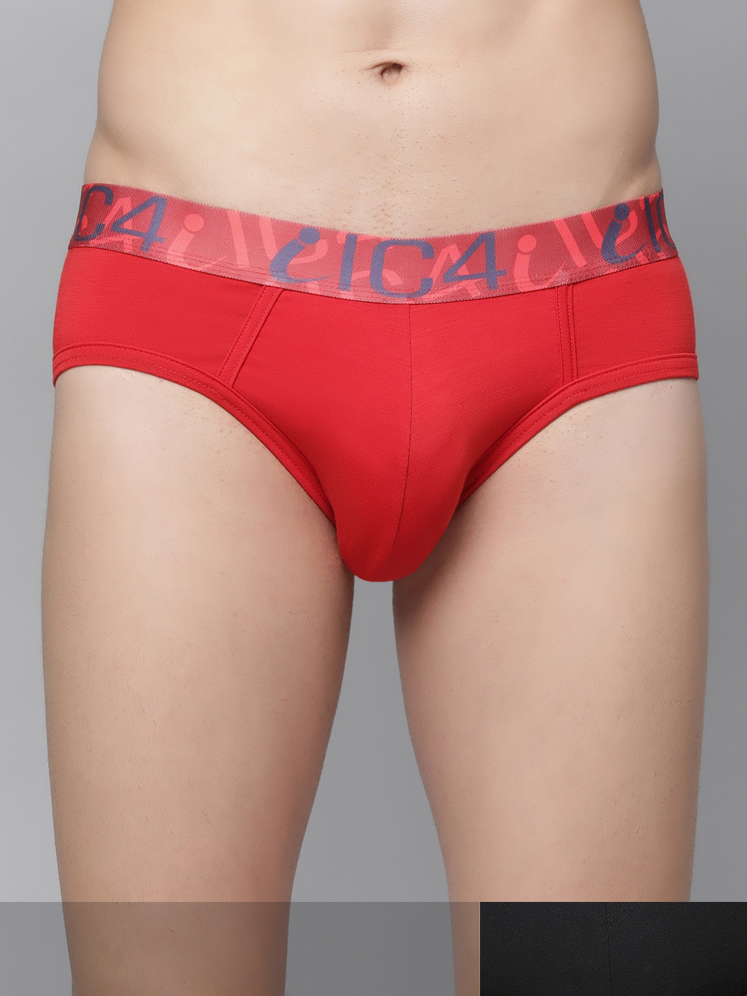 IC4 Men Pack of 2 Assorted Solid Briefs 0B-R209P2