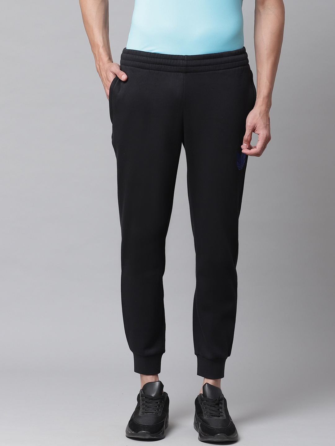 Buy ADIDAS Originals Men Black Solid 3D Trefoil Sweat Pants Track Pants for Men 12946266 Myntra