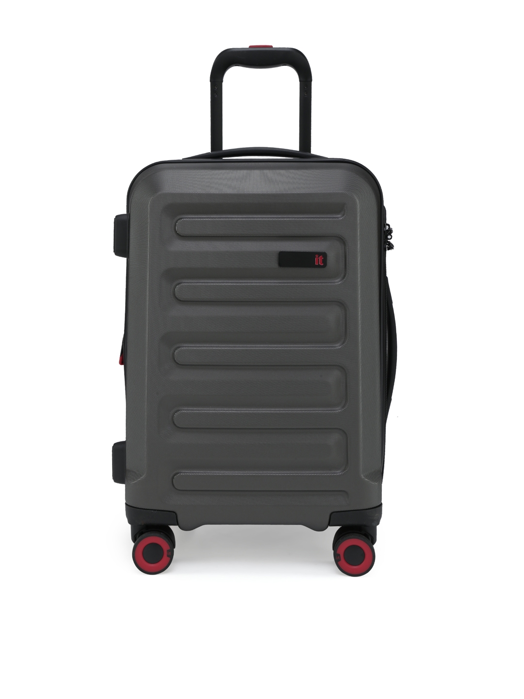 IT luggage Grey Solid Suitcase Trolley Bag