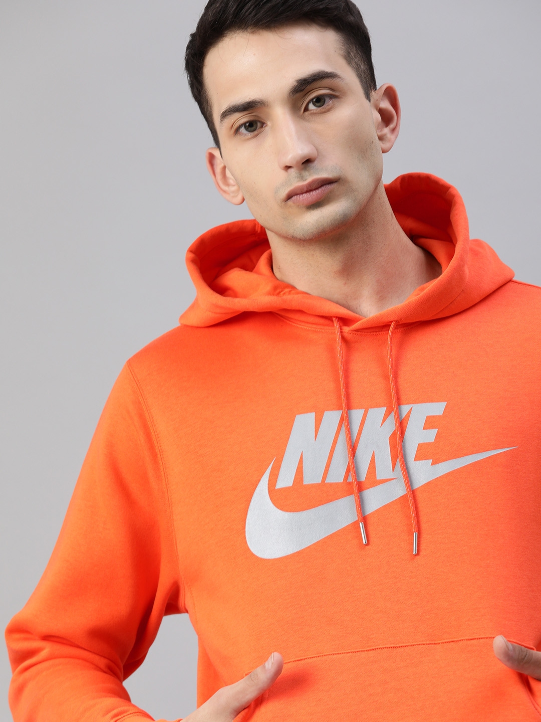Buy Nike Men Orange Printed NSW PO BB Q5 HOODIE Sweatshirt Sweatshirts for Men 12955068 Myntra