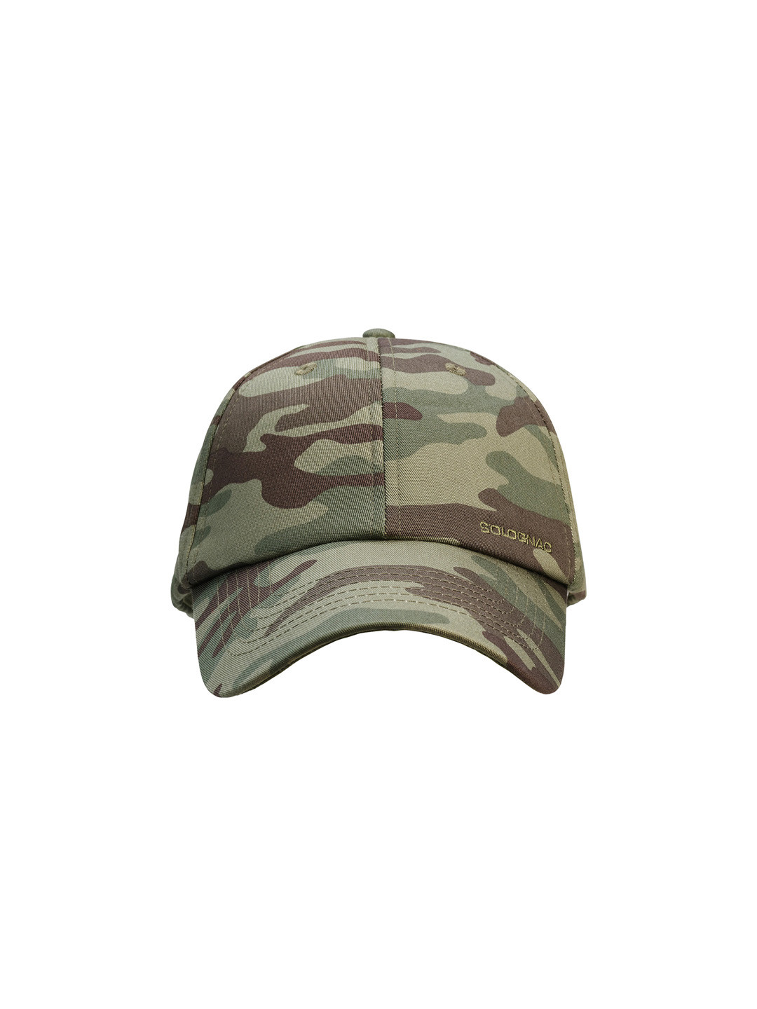 Decathlon SOLOGNAC - Unisex Olive Green & Brown Camouflage Hiking Caps