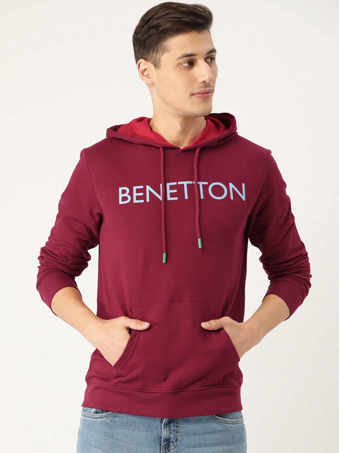 United colors of 2025 benetton hooded sweatshirt