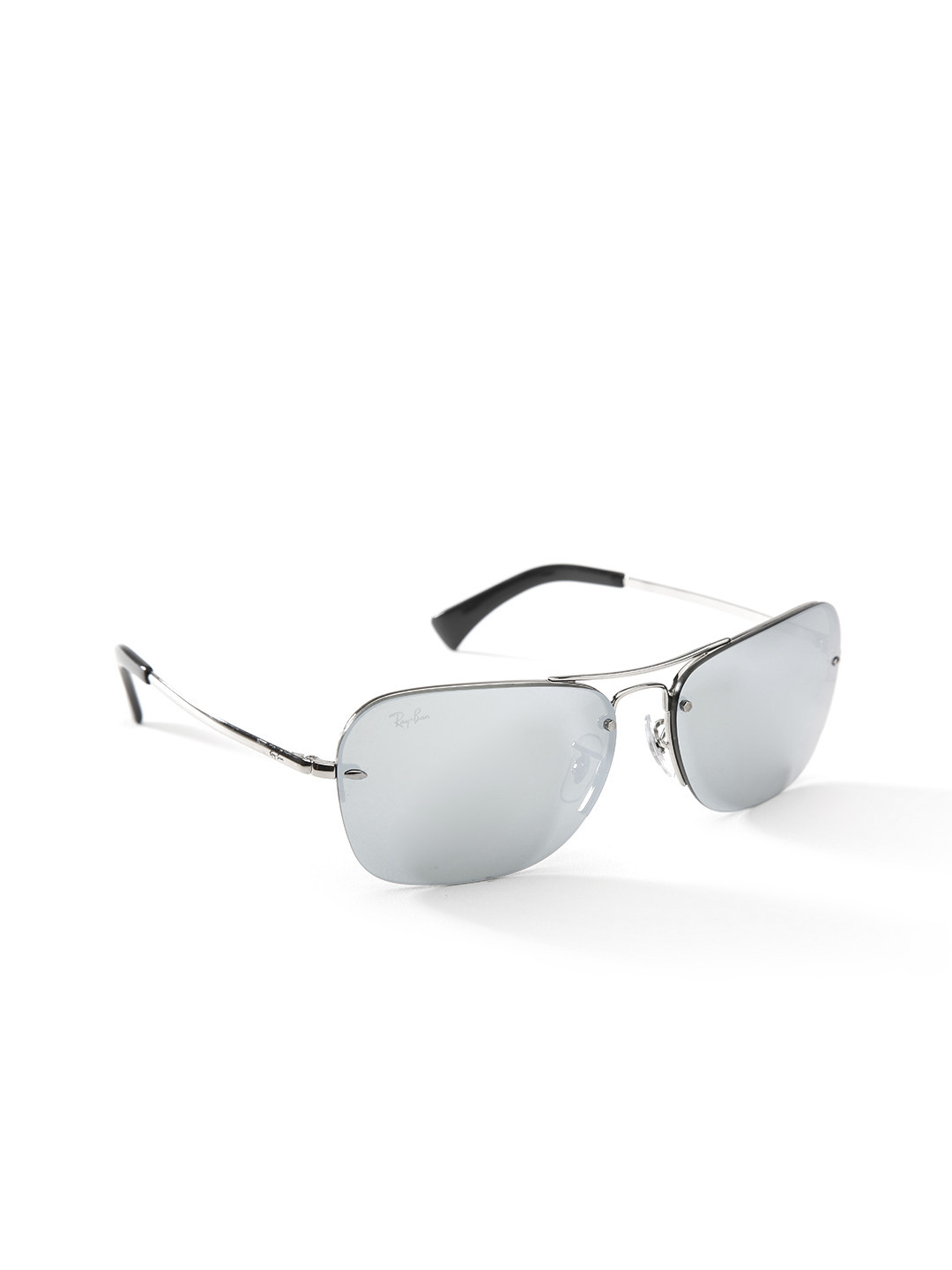 Buy Ray-Ban Men Mirrored Half-Rim Rectangular Sunglasses 0RB3541003/3061 -  Sunglasses for Men 1295748 | Myntra