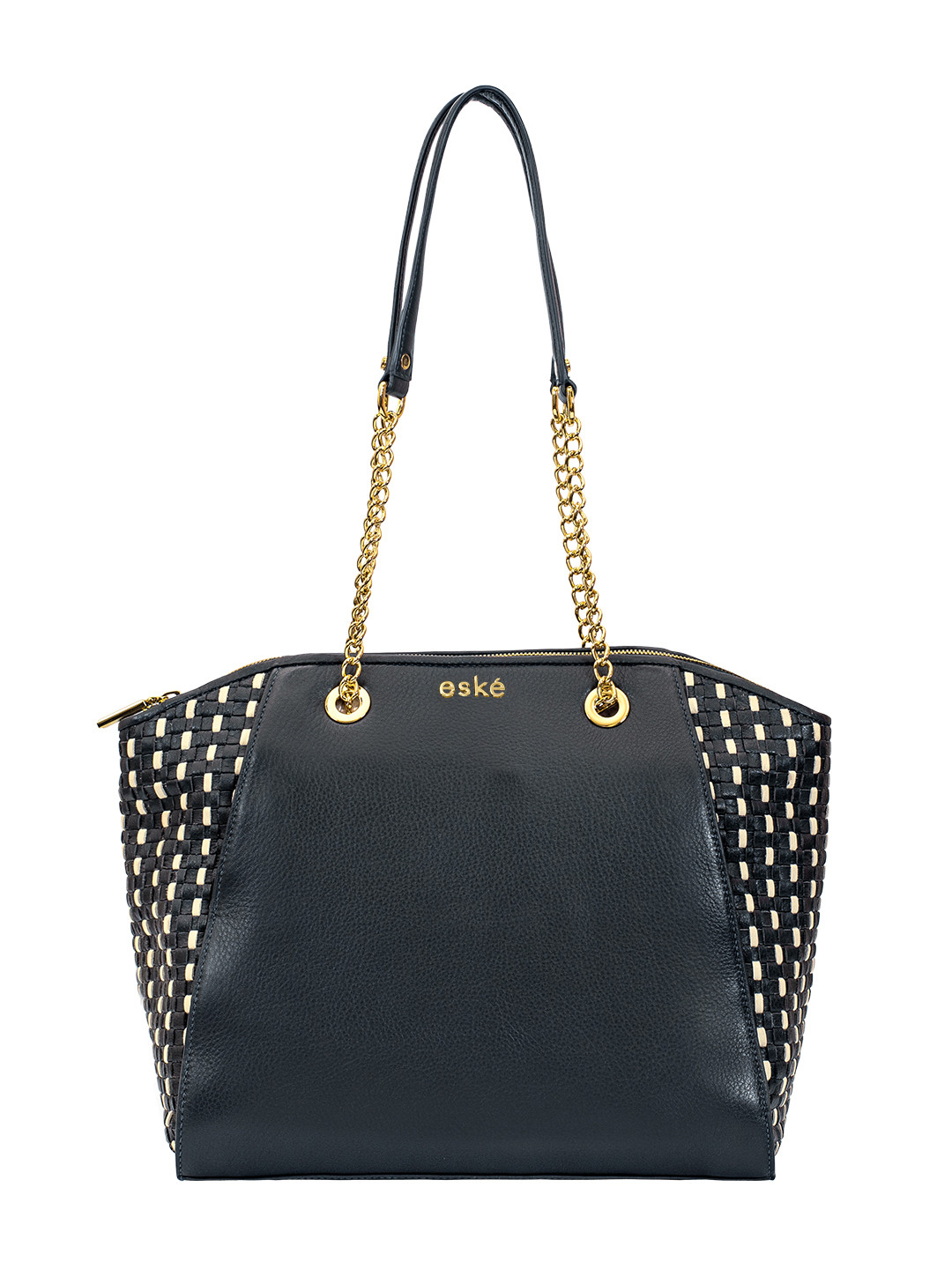 Eske Navy Blue Solid Shoulder Bag