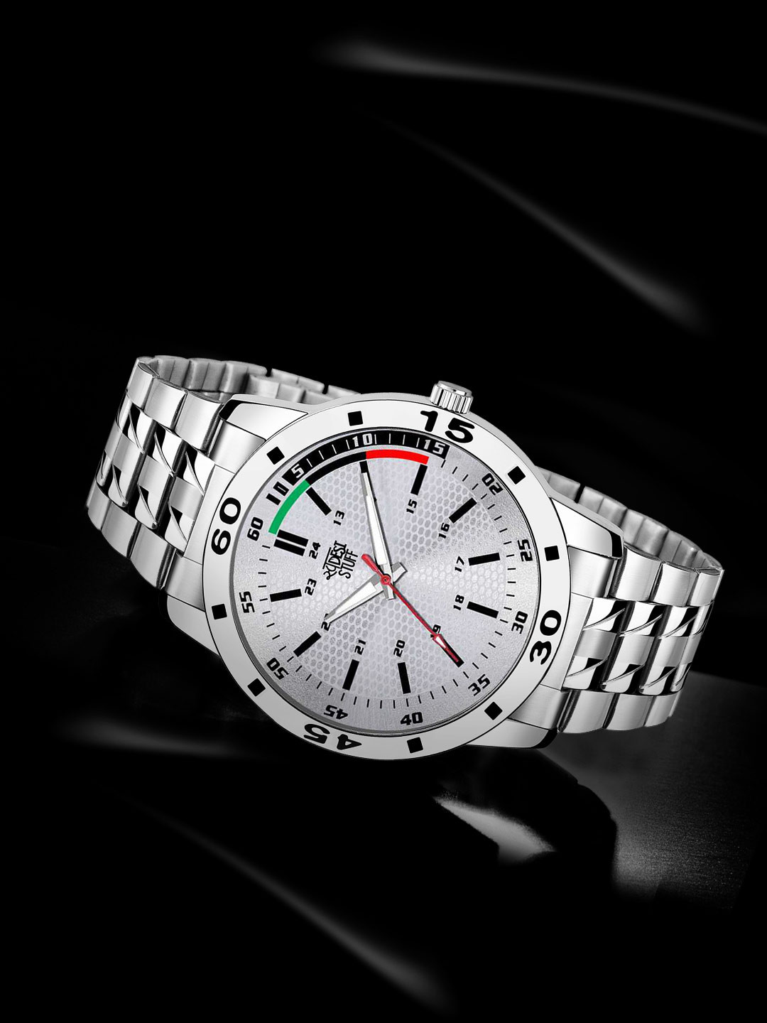 SWADESI STUFF Boys Silver-Toned Analogue Watch