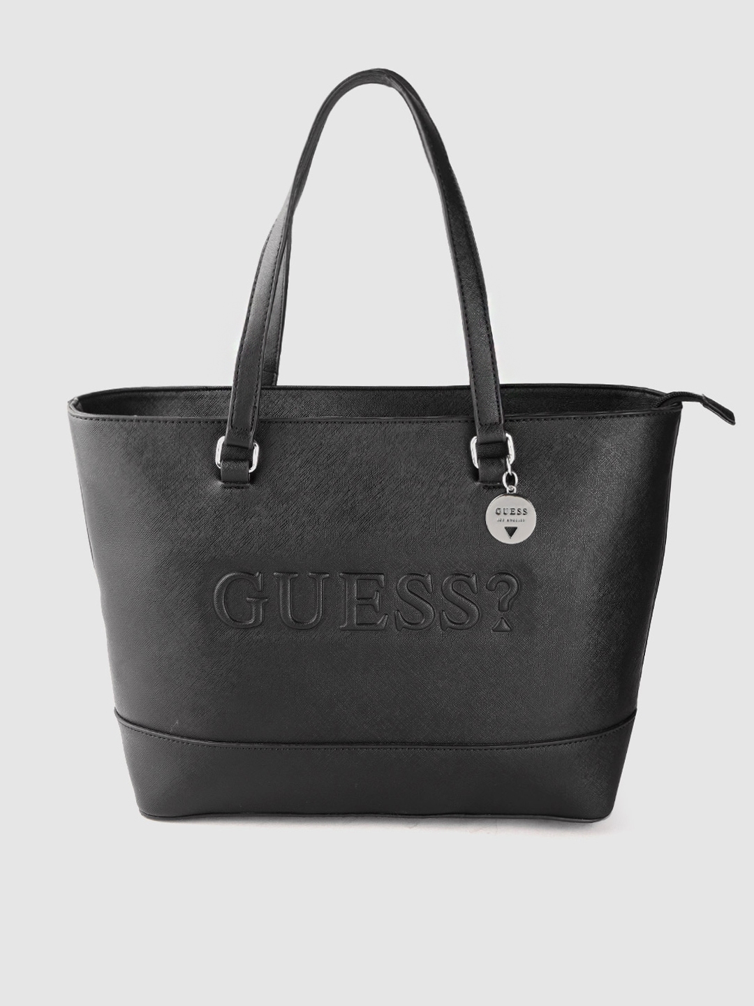 Buy GUESS Black Brand Logo Embrossed Shoulder Bag Handbags for Women 12987310 Myntra