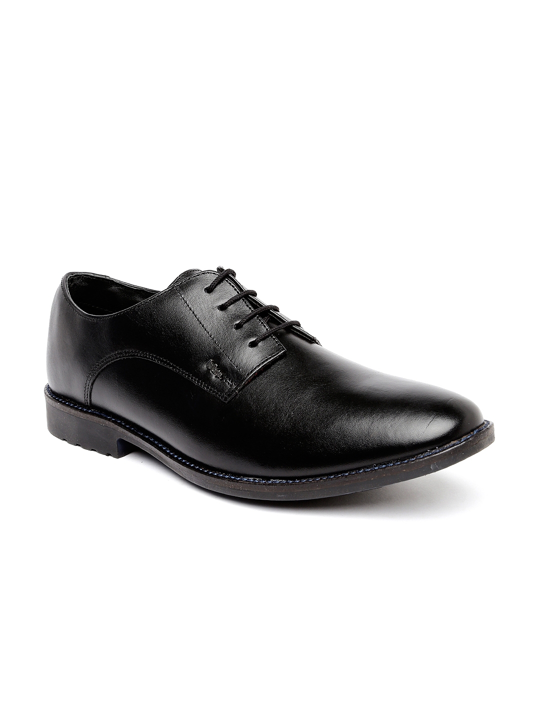 Buy Lee Cooper Men Black Leather Formal Shoes Formal Shoes for