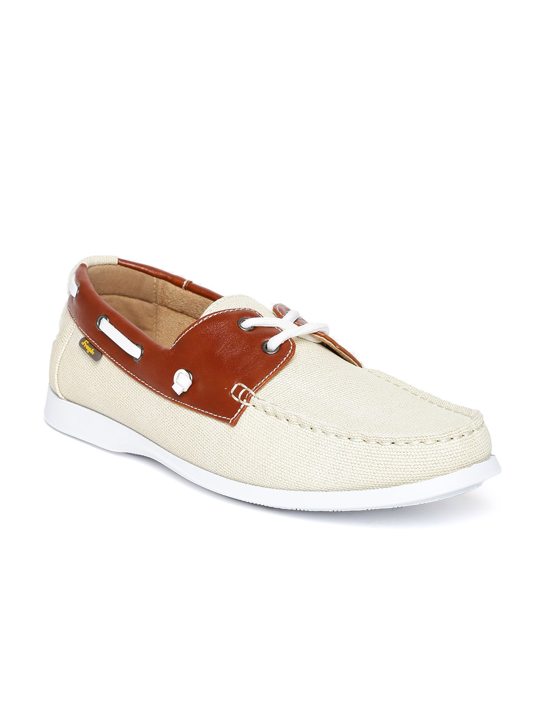 mens beige boat shoes