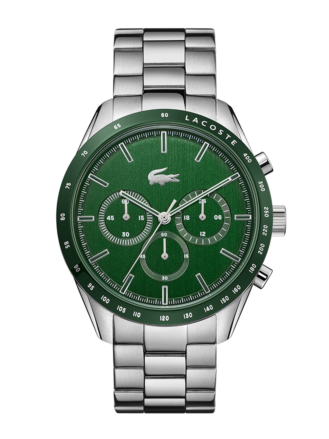 Buy Lacoste Men Green Silver Toned Chronograph Watch 2011080 Watches for Men 13029300 Myntra