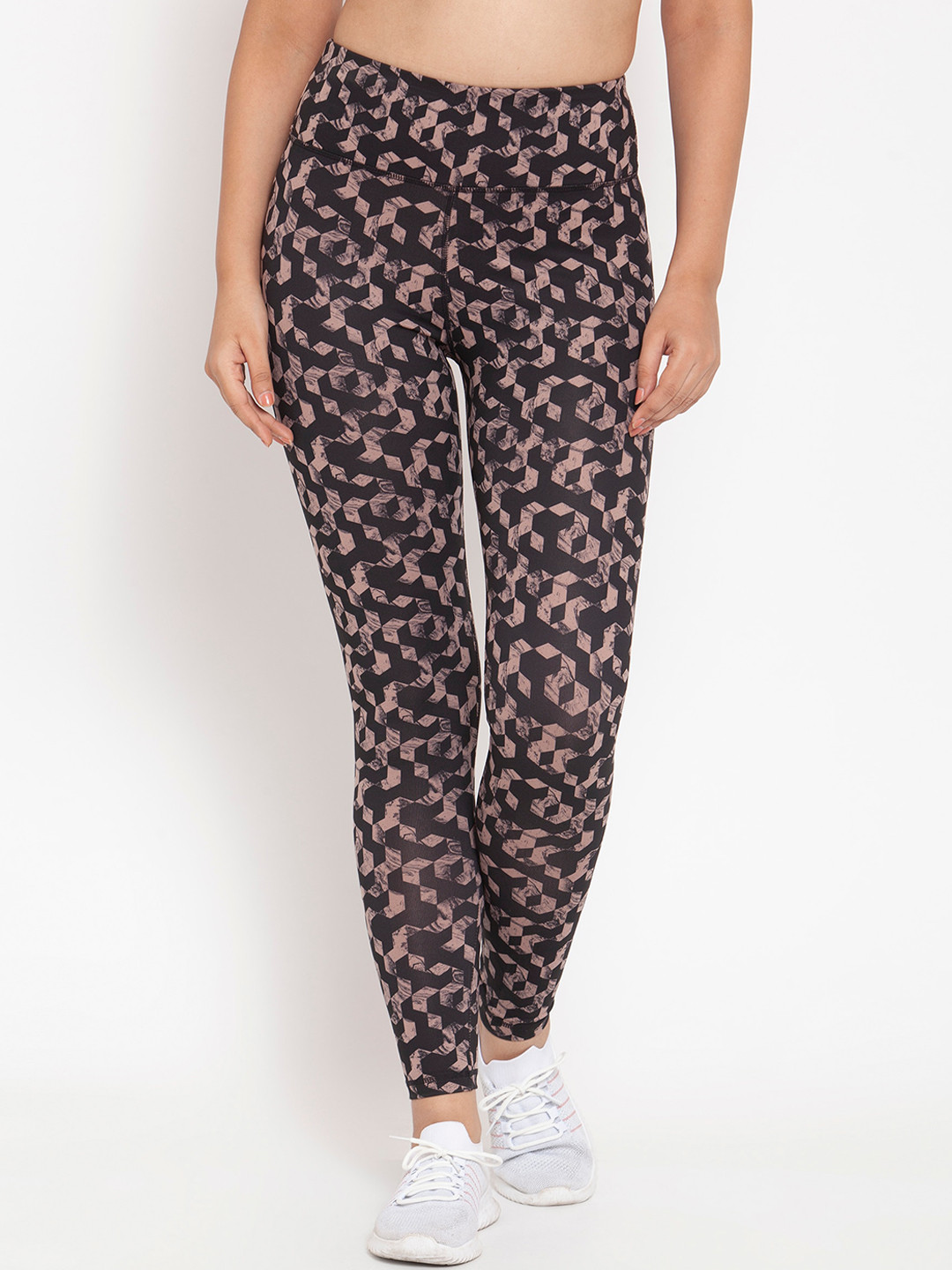Boston Club Women Brown Printed Tights