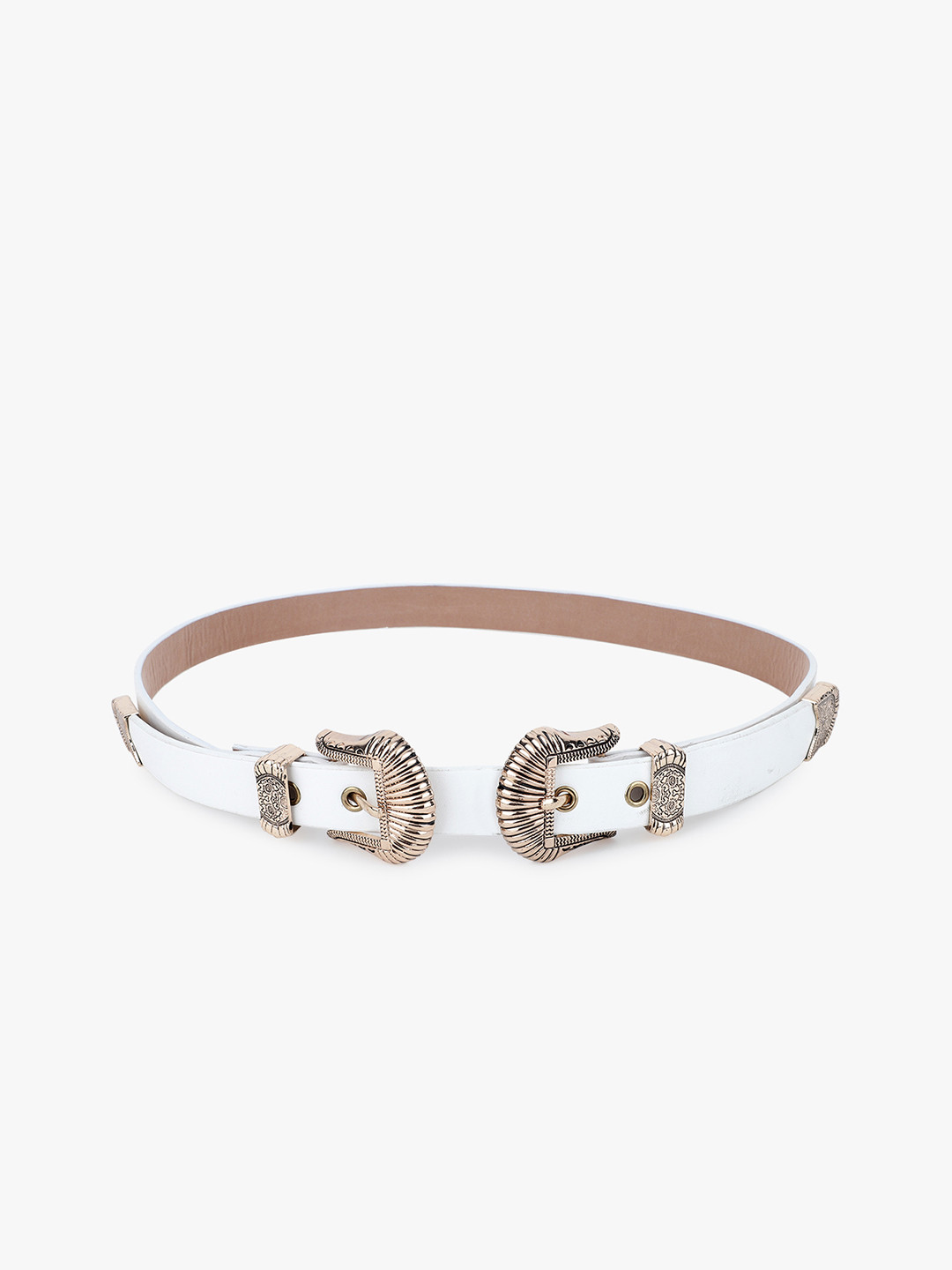 Mali Fionna Women White Solid Belt