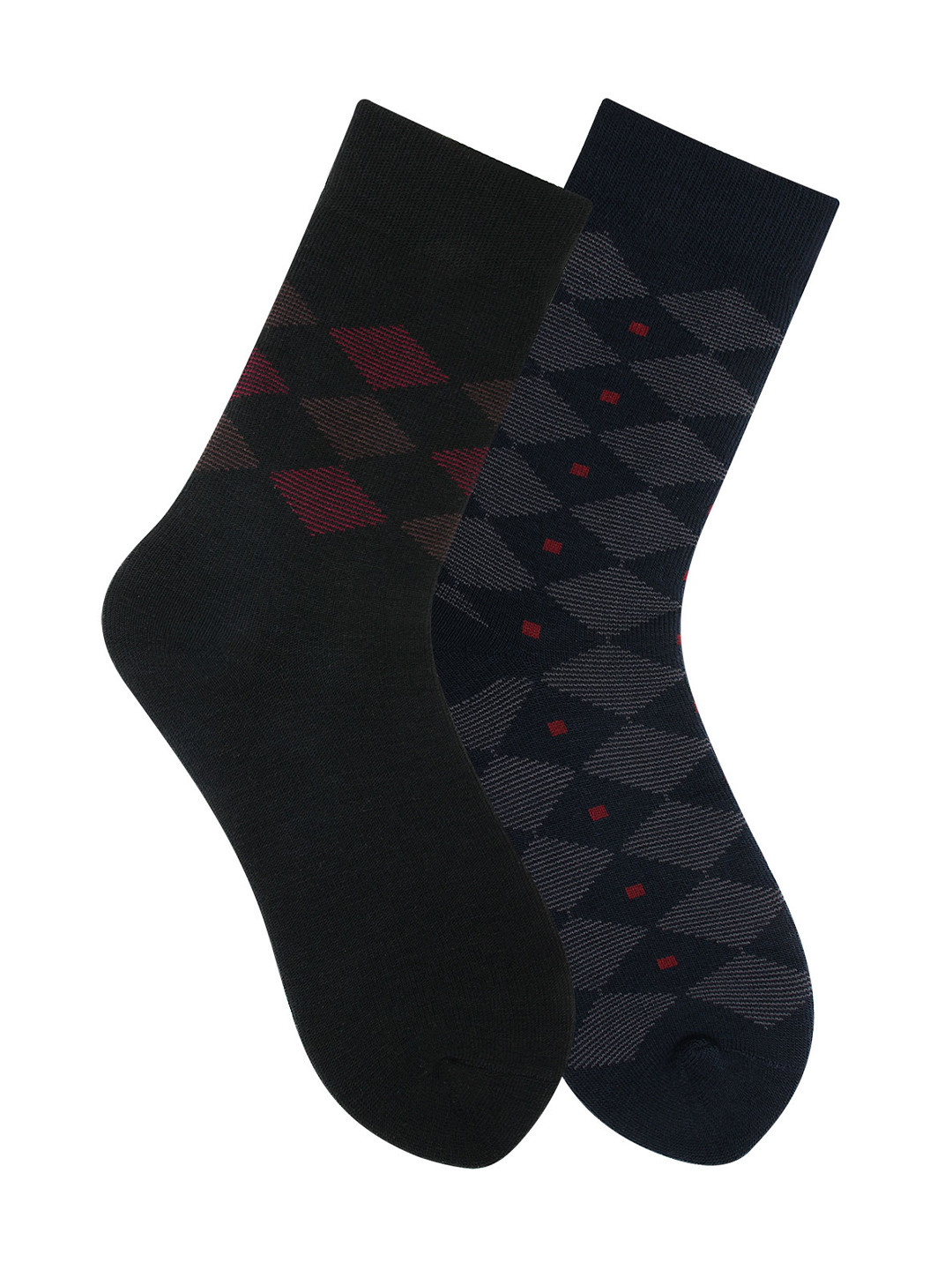 Bonjour Pack Of 2 Men Multi Premium Woolen Socks