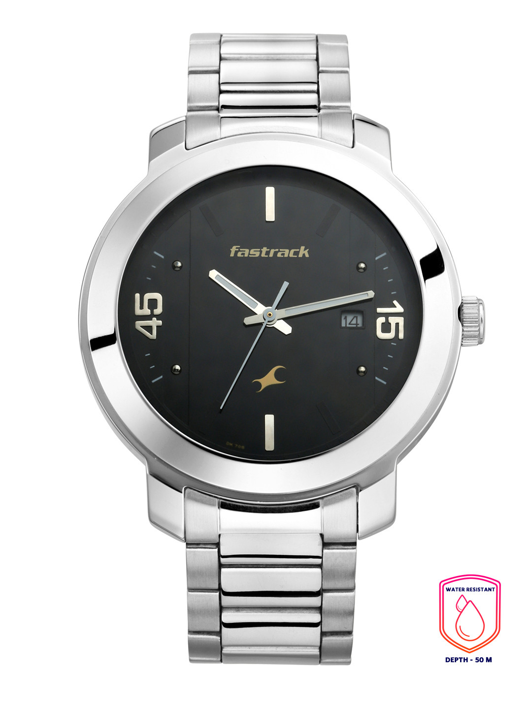 Fastrack Men Black Analogue Watch 3246SM02