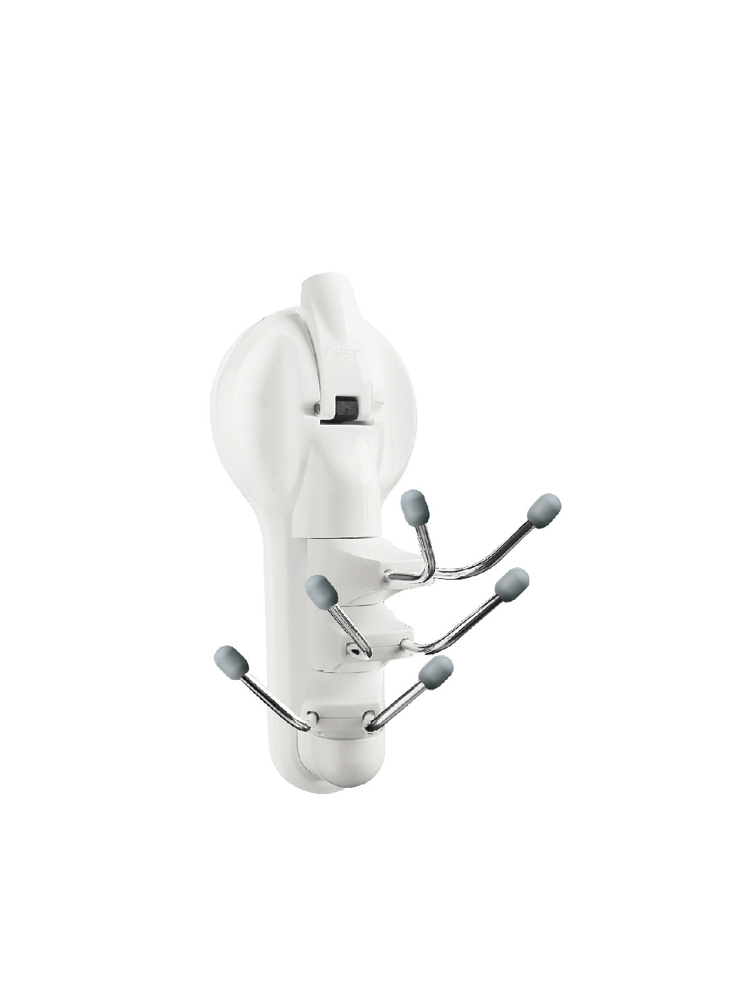 FECA White Swivel 6 Coats Suction Hook