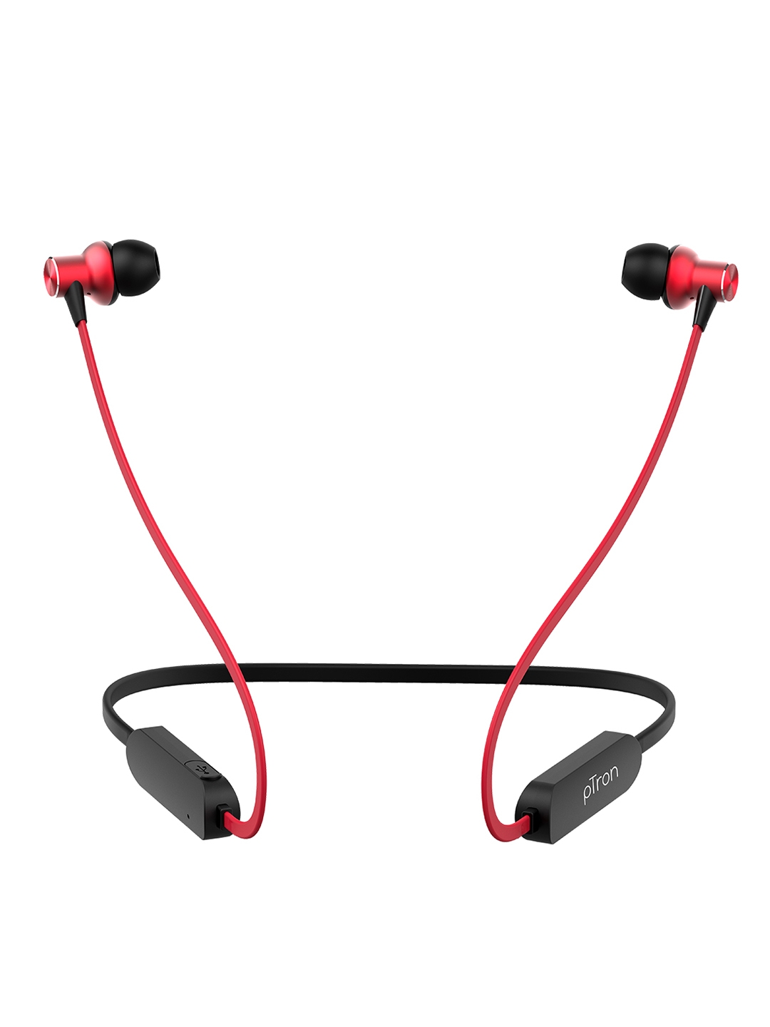 pTron Unisex Black   Red Avento Classic Bluetooth 5.0 Wireless Headphones