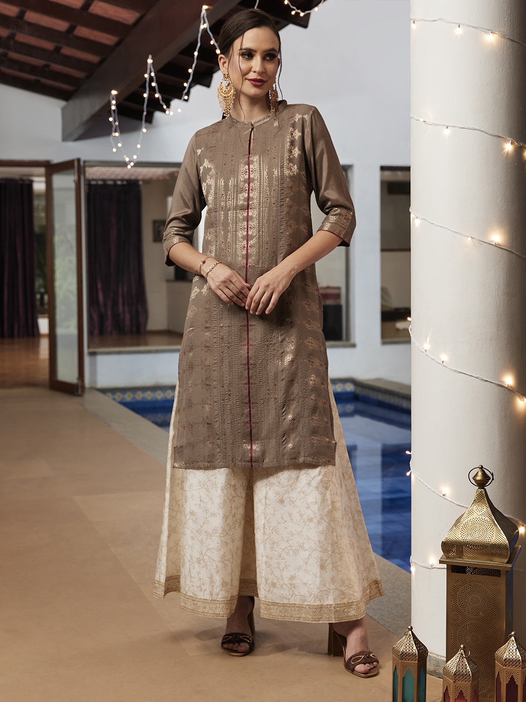 Plain Beige Color Women's Dress, Handwash, Casual Wear at Rs 1050