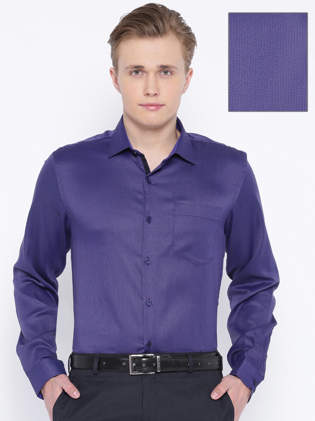 Blue purple shirt top