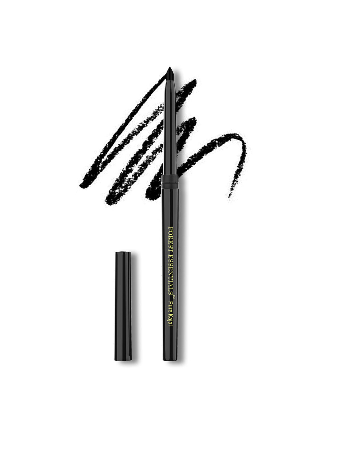 Forest Essentials Gulaab Khaas Natural Kajal with Intense Colour 0.3g - Charcoal Black