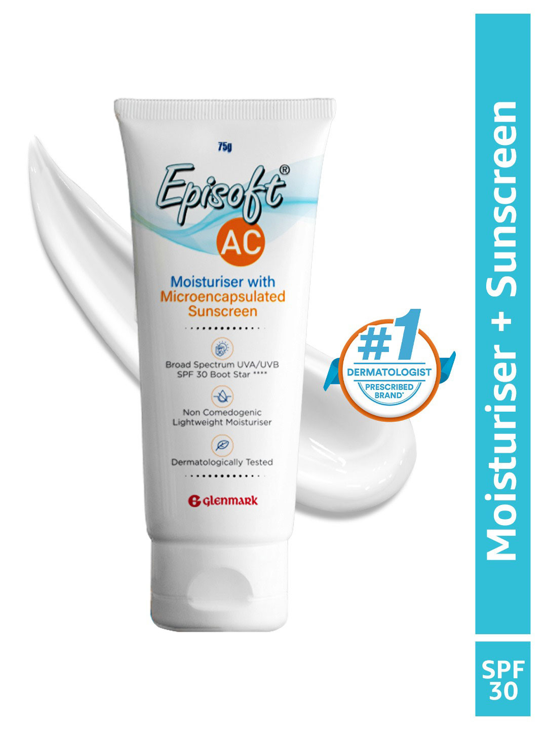 Episoft AC Lightweight Moisturizer with Microencapsulated Sunscreen - 75 g