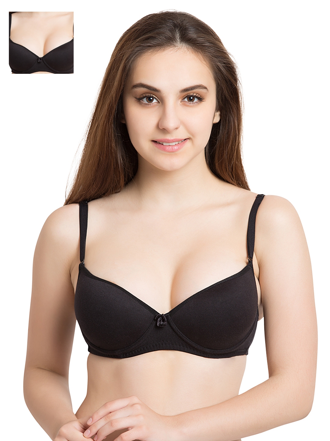 Fuchsia Solid Non-Wired Lightly Padded Everyday Bra