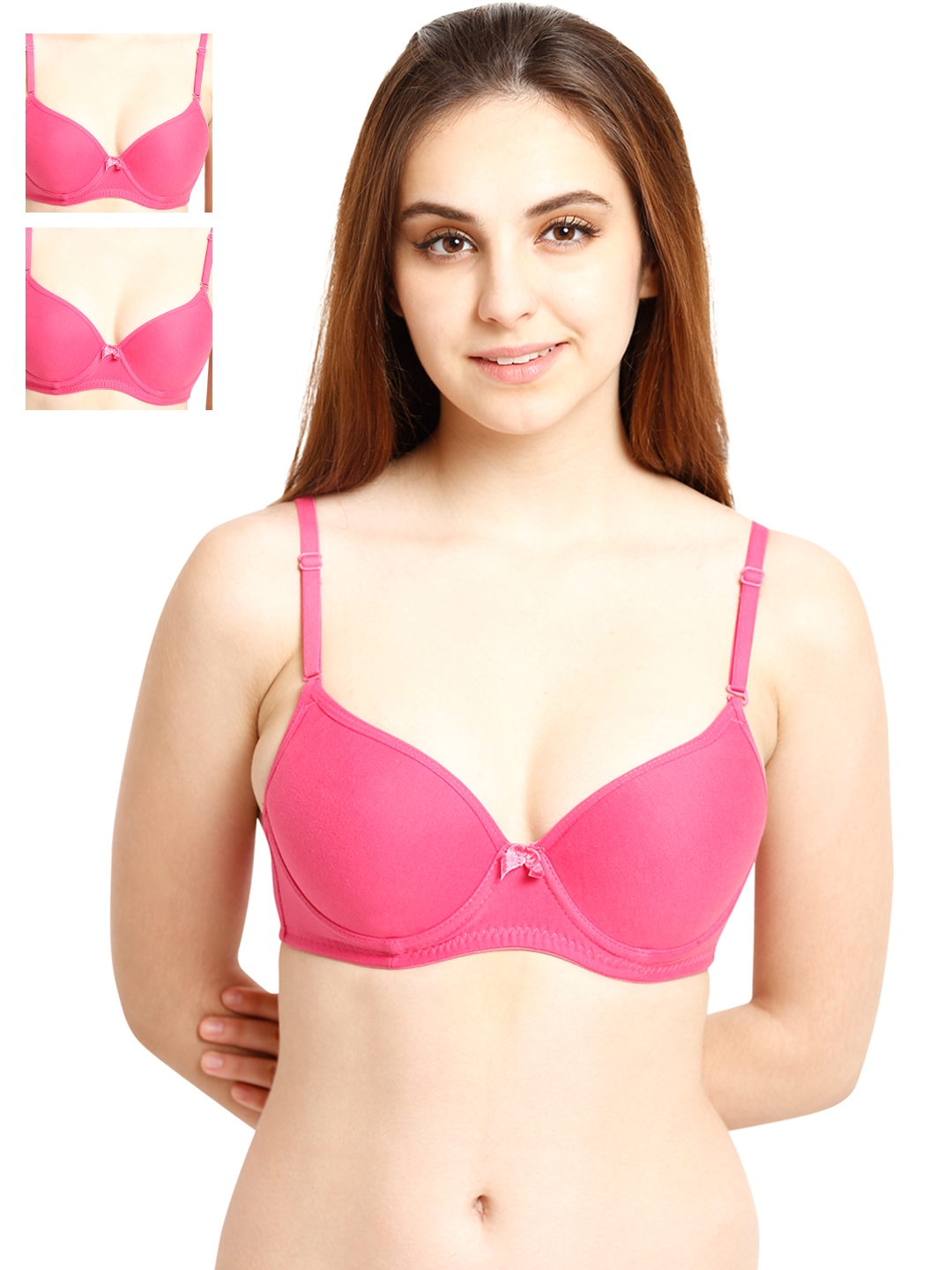 59% OFF on ZIVAME Women Push-up Heavily Padded Bra(Maroon) on